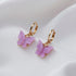 Luxury Ellegant Small Women Cute Butterfly Earrings for Women In Street Style Drop Earrings in Several Colors