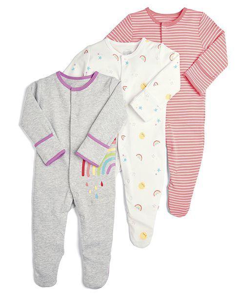 3pcs Set Baby Romper Newborn Sleep suit Flower Baby Rompers Infant Baby Clothes Long Sleeve Newborn Jumpsuits Pajamas for Kids