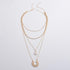 Multilayer Necklaces For Women Jewelry Gold Colors  Trendy High Quality Metals Geometric