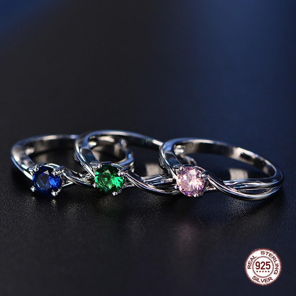 Trendy Amazing Gemstones Amethyst Silver Ring Premium Blue Sapphire Ring Silver 925 Jewelry Aquamarine Luxury And Elegant Rings For Women Engagement Rings