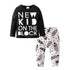 Newborn Baby Boy Clothes Set Long Sleeve Letter Like A Boss T-shirt , Pants Infant Clothing Set For Baby