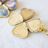 Vintage Heart Shaped 4-layer Photo Locket Necklace Pendant Statement Necklace Wedding Anniversary  Gift