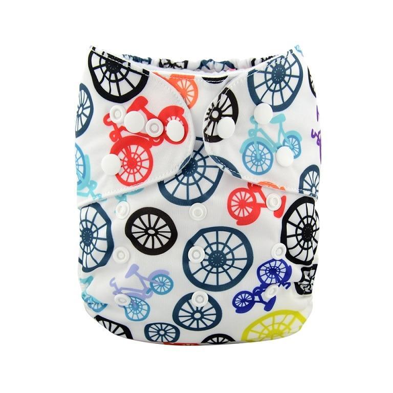 Baby One Size Fits All Reusable Baby Cloth Diaper with  Microfiber Insert Diaper For Baby Boys and Baby Girls In Modern New Printed Design