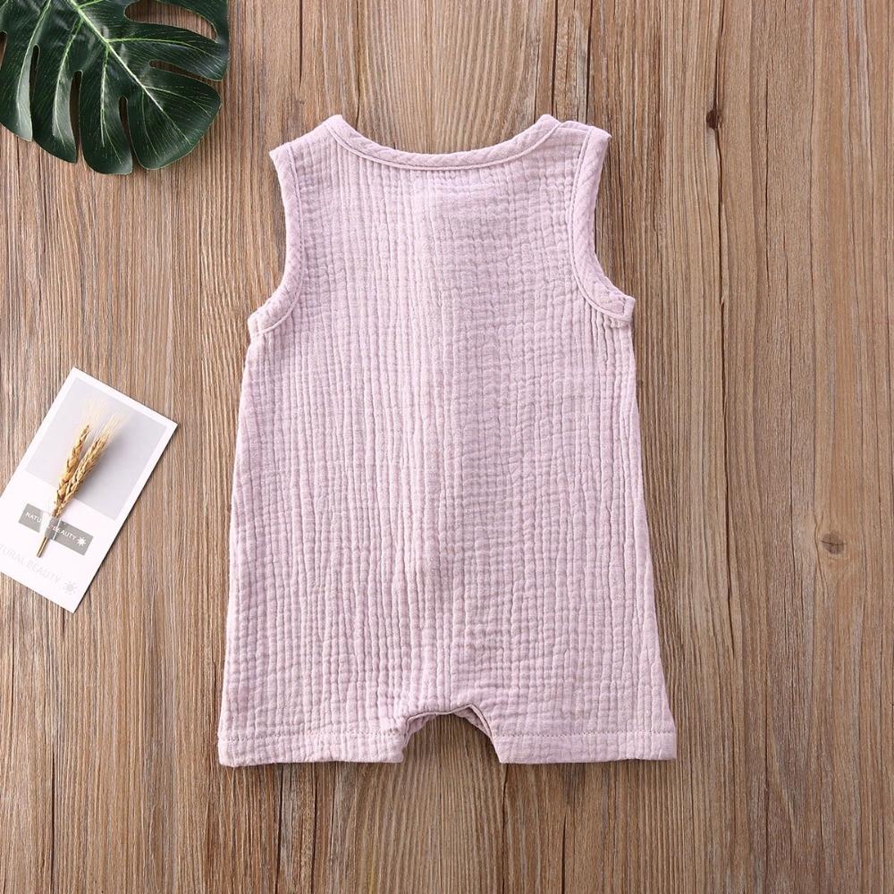 Baby Romper Sleeveless Newborn Baby Girl Boy Clothes Cactus Print Romper Jumpsuit Soft Baby Outfit One Piece Jumpsuit Pajamas