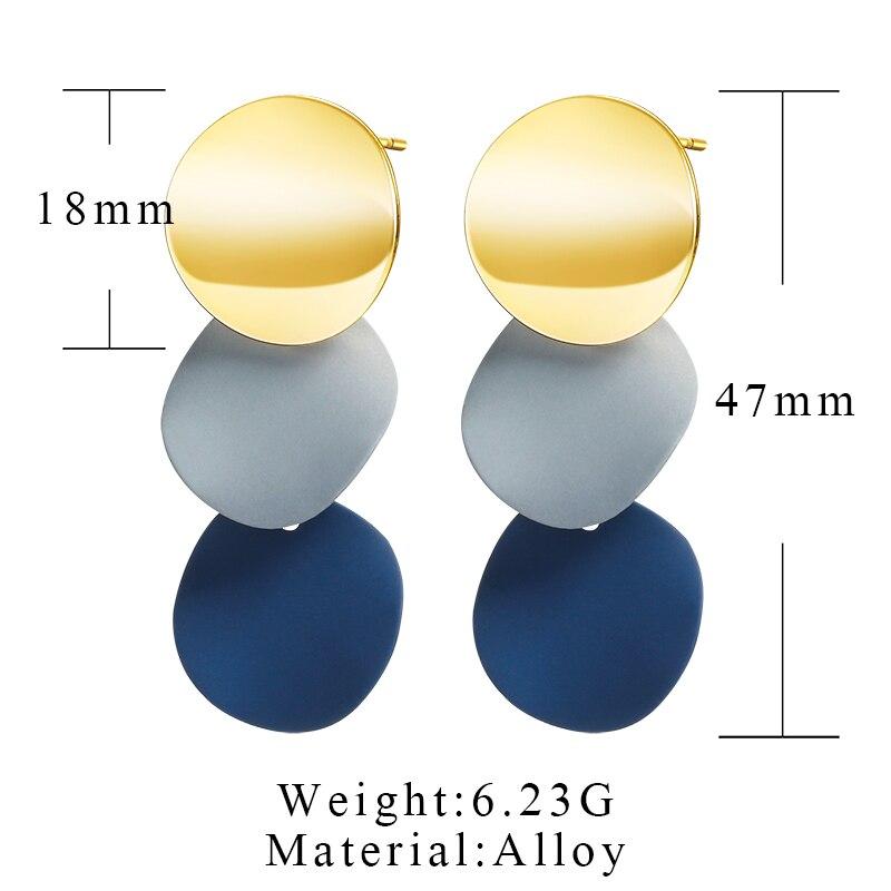 New Korean Luxury Acrylic Heart Epic Earrings Minimalist Drop Elegant Earrings Jewerly For Women