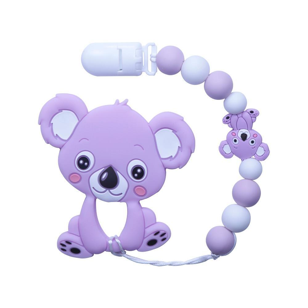 Baby Teething Lovely Koala Owl Horse Cookies Baby Teether Molar Toy Gift Raccoon Food Grade Silicone Beads For Kids and Baby