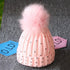 Luxury Baby Kids Pompom Newborn Baby Hat Cap Knitted Warm Hats With Rhinestone for Baby Girl/Boy Beanie Soft Toddler Hat