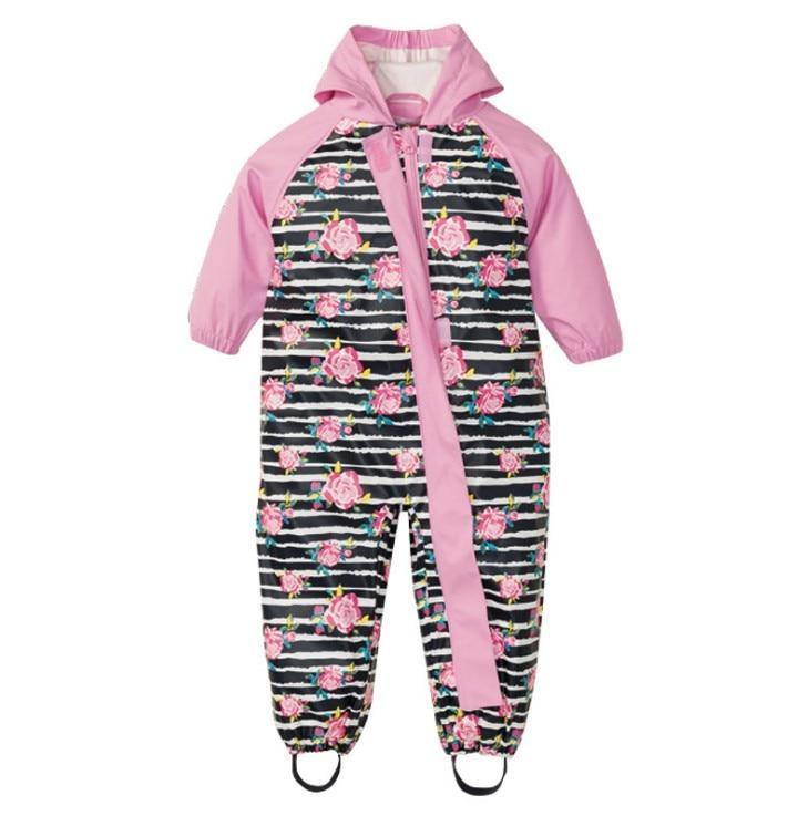 Ski suit For Children Soft Shell Outdoor Jacket Waterproof  Fleece Lining Jumpsuit For Boys and Girls In Modern Colorful Design