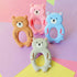 4pcs  Bear Silicone  Teether Baby Teething Toys Chewable  Cartoon Animal Shape Baby Products Nursing Gift