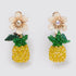 New Modern Irregularity Resin Flower Drop Earrings Stylish Wedding Jewelry For Women Handmade Elegant Earring