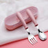 Baby Gadgets Tableware Set Children Utensil Stainless Steel Toddler Dinnerware Cutlery Cartoon Infant Food Feeding Spoon and Fork