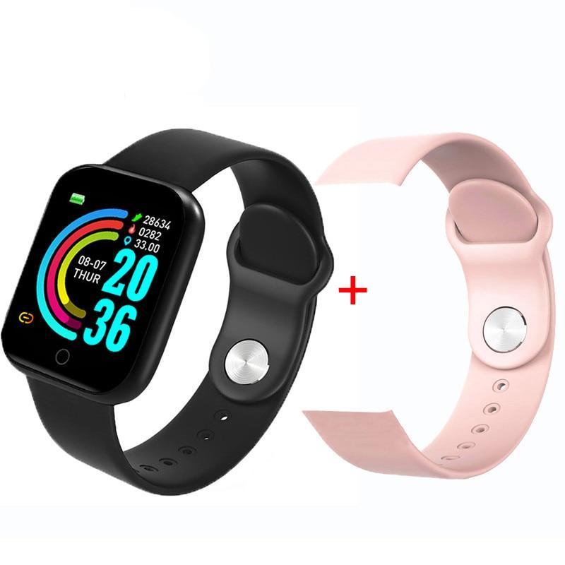 Luxury NEW Fashion Style Stainless Steel Smart Watch For Women and Men Electronics Sport Wrist Watch For Android IOS Square Smartwatch Smart