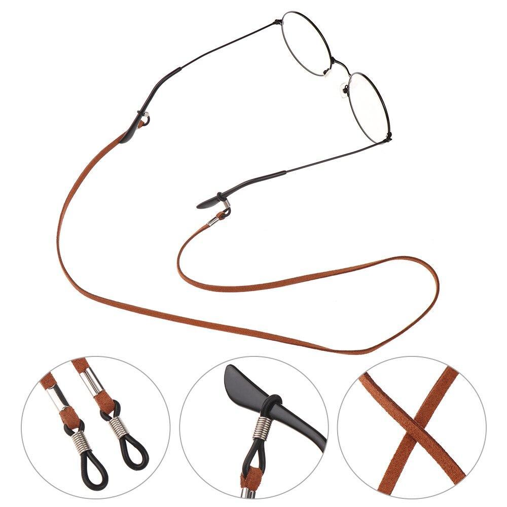 Fashion Practical High Elasticity Reading Glasses Chain Women Men Glasses Necklace Sun glass Strap Leather Cord Holder