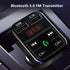 Fast USB Car Charger Bluetooth 5.0 FM Transmitter Modulator Handsfree Car Kit 3.1A Fast Phone Charger Audio MP3 Player