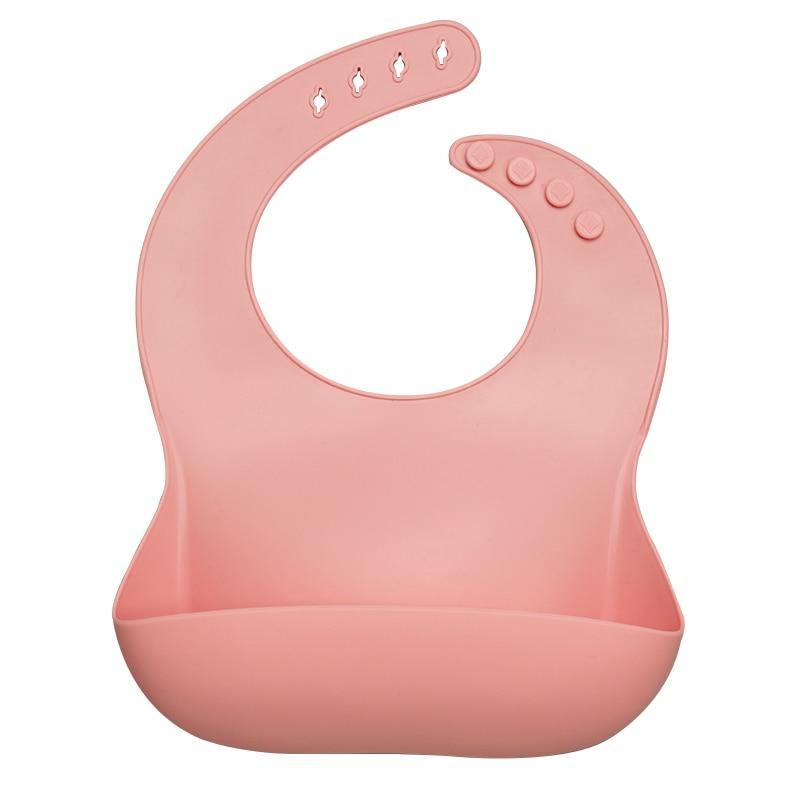 Silicon Breastplate Baby Bib Waterproof Solid Infant Bandana Bibs Newborn Feeding Burp Cloth Bib For Kids