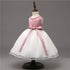 Luxury Designer Handmade Pink Dress for First Birthday Party Girl Baby Clothing Ball Toddler Girls Dress