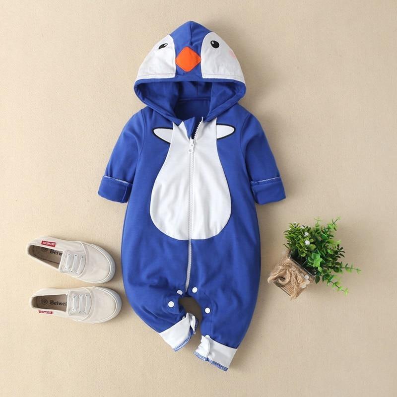 Luxury Modern Newborn Baby Boy/Girl Clothes Long Sleeve Hoddies Bear Zipper Baby Romper Clothes Autumn Winter Season For Kids and Baby