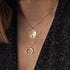 Luxury Modern Gold World Map Choker Map Crescent Moon Necklaces&Pendants Dainty For Women and Girls