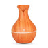 Essential Oil Diffuser 130ml Wood Grain Vase-Shaped  Aromatherapy Cool Mist Humidifier With 7 Colors LED Lights & Waterless Auto Shut-Off For Home Office