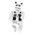 Newborn Baby Boys Romper Clothes Cotton Cute Cartoon Print Long Sleeve Jumpsuit Hat 2 Pcs