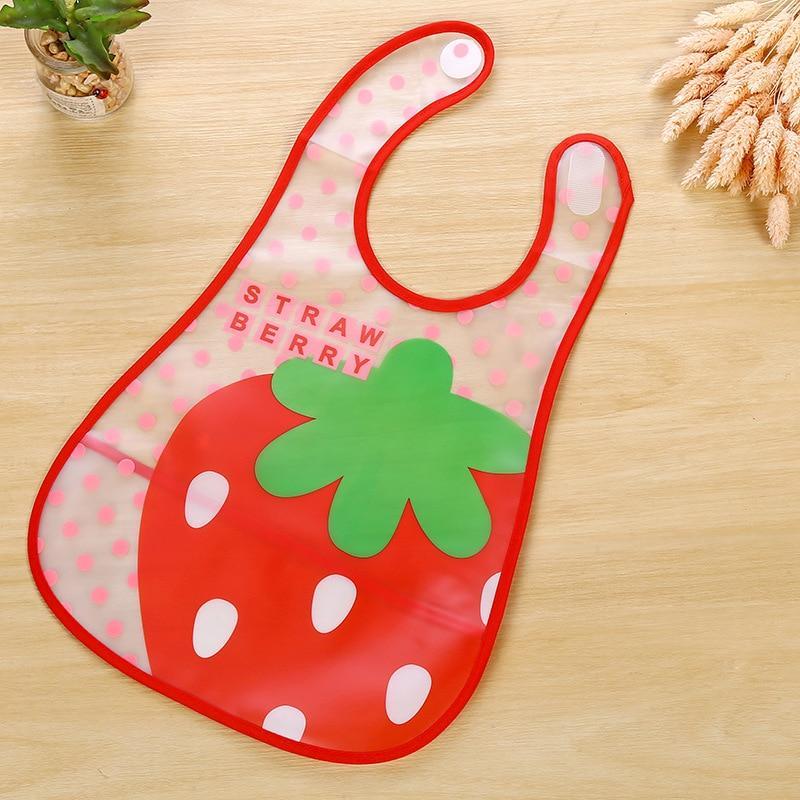 Fashion Printed Adjustable Animal Plastic Waterproof Lunch Feeding Bibs Feeding Cloth for Children In Modern Design