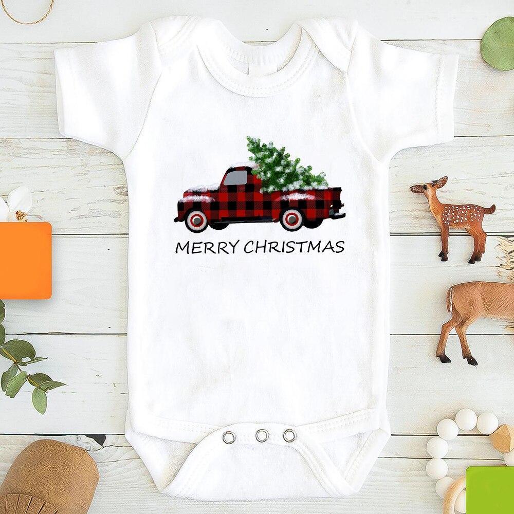 Baby Girl / boy Clothes Cute Dog Christmas Print  One-Pieces Bodysuit for Newborns Design