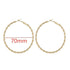 Big Circle Gold and Silver Luxury Woman 40mm 60mm 70mm 80mm Exaggerate Big Smooth Circle Hoop Earrings In Elegant Style