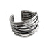 Simple Style Silver Color Multilayer Line Rings For Women Gifts Large Jewelry Chains Rings