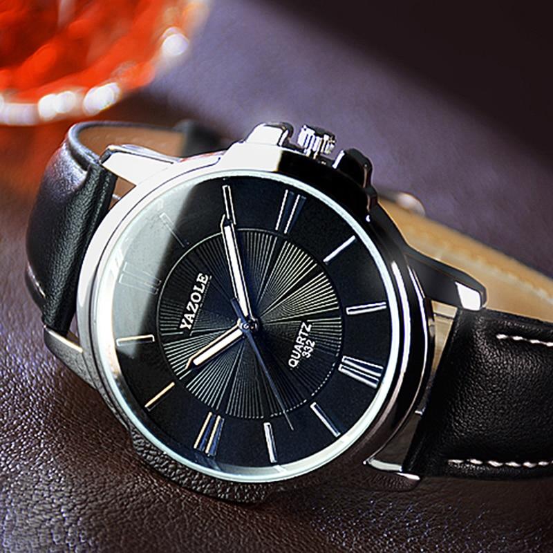 New Classic Men Watch Waterproof  Leather Belt  Luxury Business Style Excellent Design Perfect Gift