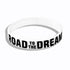 New Trend Motivation "The Road to Dreams" "Never Give Up"  Inspirational Silicone Rubber Bracelet Elastic Band  Brecelet for Women and Men In Unisex Design