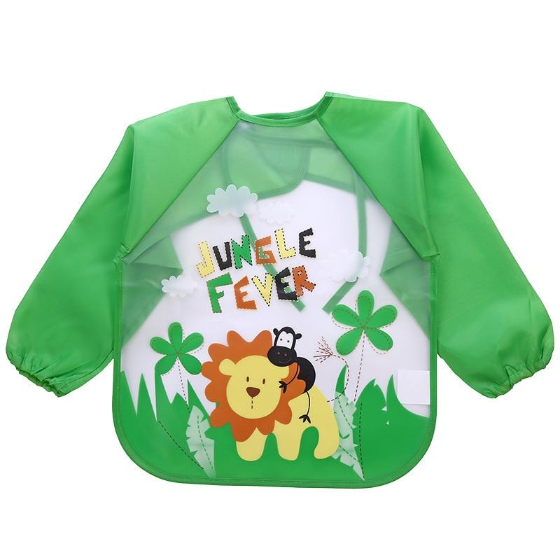 Modern Luxury NEW Baby Cute Cartoon Waterproof Long Sleeve Apron Baby  Feeding Bib for Children Baby and Kids