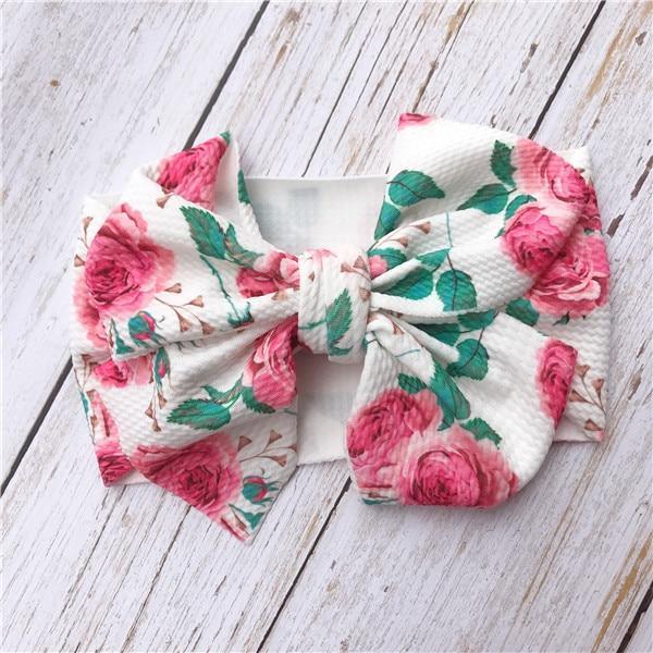 Luxury Modern printed Baby Girls Bow Hairband Turban Knot  Headband Girl Headwear Newborn Girl Turban Hairband For Girls