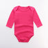 Classic Modern Solid Color Boy Girls Romper Newborn Long Sleeve Cotton Jumpsuit Tops For Girls and Boys Baby