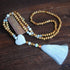 New Modern Bohemian Necklace Luxury Handmade Stones Tassels Elegant Wood Beads Amazing Necklace Long For Women Jewelry Gifts