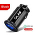 Mini White Quick Charge 3.0 Fast Charging QC 3.0 Car-Charger LED Modern Phone USB Charger Car Accessories