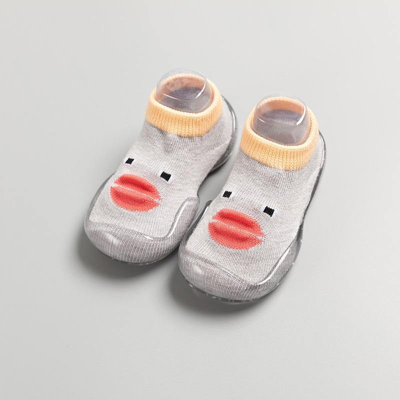 Children Anti-slip Shoes Newborn Baby Girl Cotton Non-slip Floor Socks Baby Boy Rubber Cartoon Indoor Socks Infant Shoes