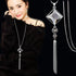 New Arrival Long Necklaces for Women 2020 Fashion Gray Crystal Choker Collier Femme Statement Necklaces & Pendants Accessories Drop Necklace Design