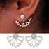 New Fashion Round Dangle Drop Korean Earrings For Women In Geometric Round Heart Gold Earring Elegant Style