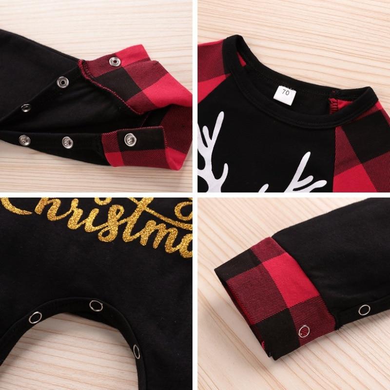 Baby Christmas Newborn Long Sleeve Rompers Jumpsuit for Boys Girls Infant Outfit With Holiday Design For Baby Boys And Girls