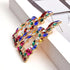 New Long Metal Hollowed-out Hanging Colorful Crystals Dangle Drop Earrings Fine Jewelry Accessories For Women