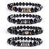 New Modern Design Lion Crown Luxury For Men Bracelet Pave Cubic Zirconia Stone Glossy Beads Charm Elegant Bracelet For Men Jewelry Pulsera Hombre