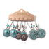 Handmade Vintage Elegant Natural Wood Drop Earrings Set For Women In Fashion Design