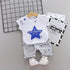 Modern Elegant Luxury Baby Boys Costume Star Camouflage Tracksuit Tops Pants 2PCS