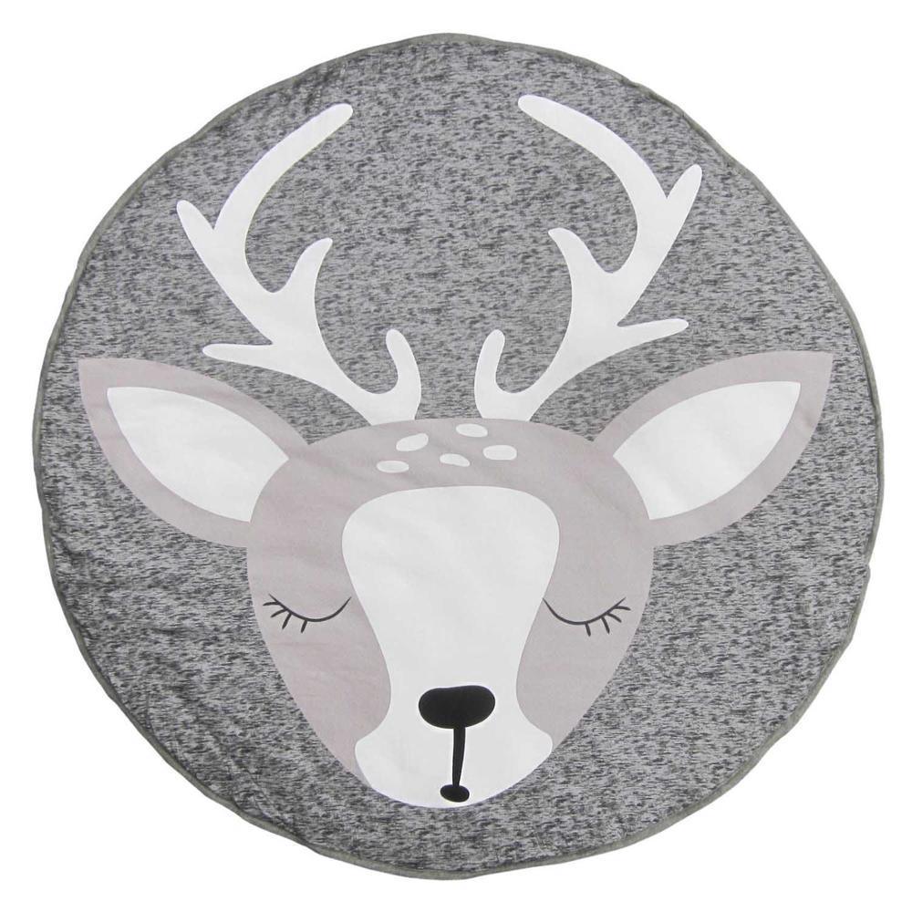 Baby Play Mat Pad Cotton Newborn Infant Crawling Animal Play mat Round Carpet Floor Rug Kids Children Room Carpet For Sleeping