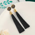 Tassel Modern Epic Retro  Bohemian Tassel Earrings for Women In  Cotton Silk Fabric Long Fringe Drop Dangle Earrings Design