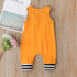 New Baby Boys Girls Outfits Clothes Newborn Baby Kids Rompers Toddler Solid Striped Sleeveless Cotton Jumpsuit Playsuit For Kids