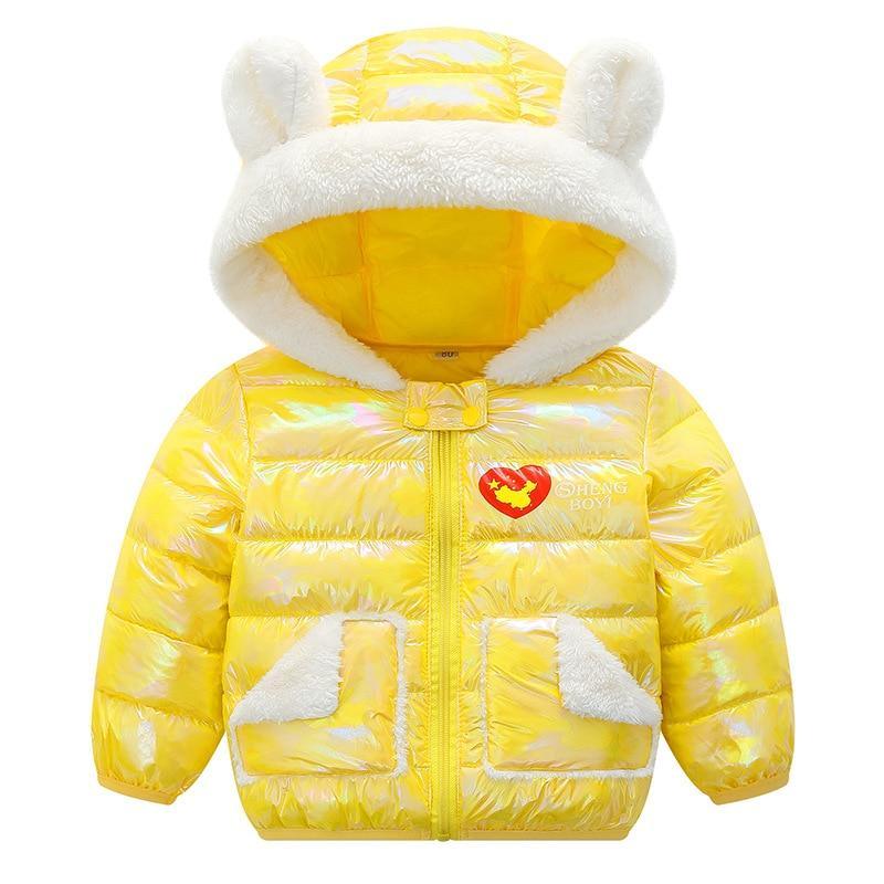 Shiny Modern Luxury Speciall Designed Winter Outerwear Hooded Coat & Jacket Winter Fashion Kids clothing Models For  Babies and Girls 3-24 Months