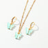 Luxury Fashion Acrylic Butterfly Stud Cute Butterfly Pendant Necklace and Earrings For Women Colorful Girls Jewelry Gifts