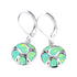 Fashionable Modern Women's Earrings Bohemian Fire Opal Long Elegant Declaration Jewelry