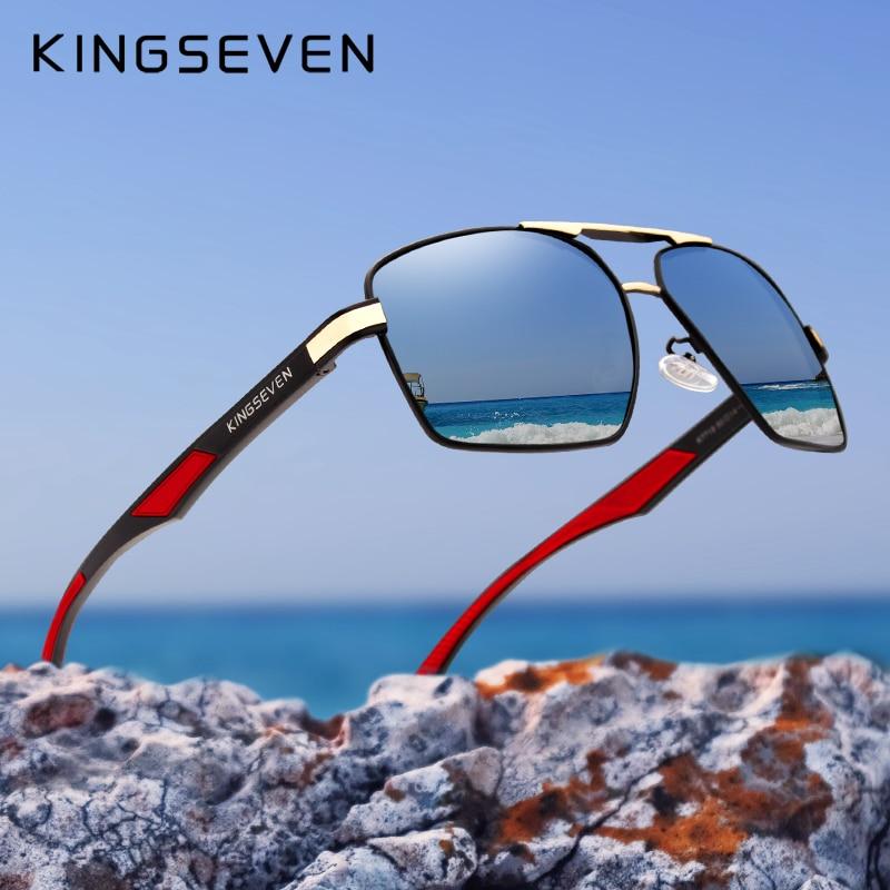 Luxury High Quality Modern  Aluminum Men's Sunglasses Polarized Lens Brand Design Temples Sun glasses  Mirror Glasses Oculos de sol With UV400 Protection